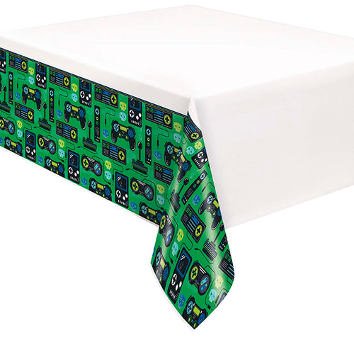 Gamer Birthday Rectangular Plastic Table Cover  54" x 84"