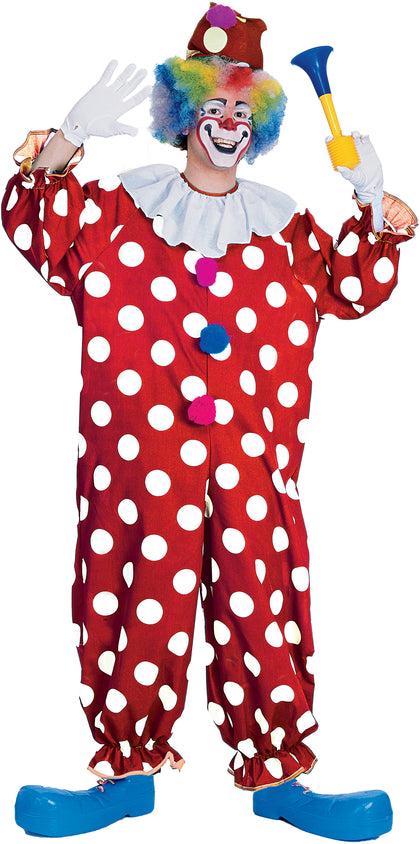 Dotted Clown Adult Costume