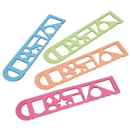 6 in. Stencil Rulers 36 Pcs.