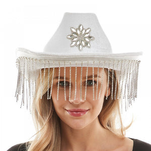 Rhinestone Cowboy Hat | White
