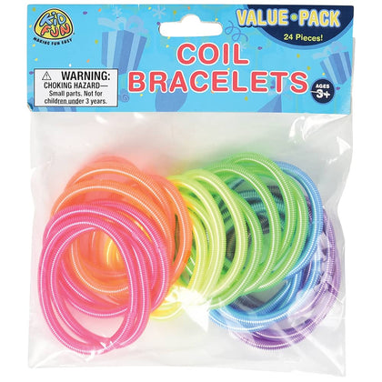 Stretchy Coil Bracelets 24ct
