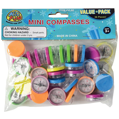 Mini Compasses-36 Pieces