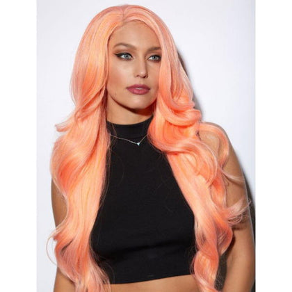 peach lace front wig