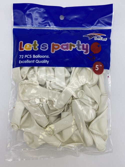 5" Latex Balloons 72pcs/bag | Light Blue