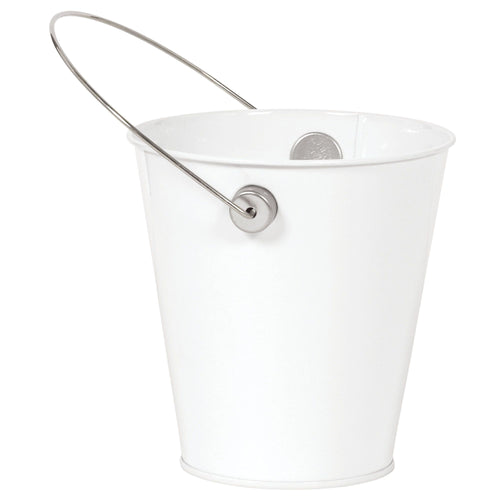 Metal Bucket | White