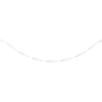 White Crepe Streamer | 81ft