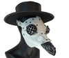 White Steampunk Plague Doctor Mask