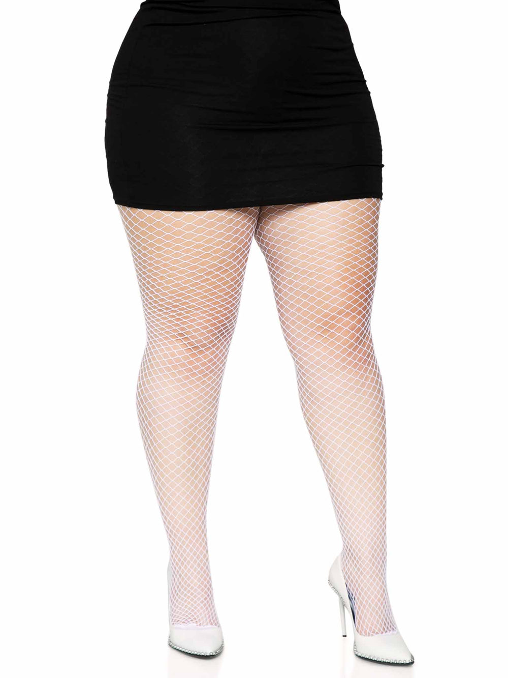 White Industrial Net Pantyhose
