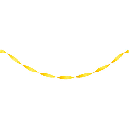 Yellow Crepe Streamer | 81ft