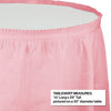 Classic Pink Plastic Table Skirt | Solids
