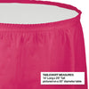Hot Magenta Plastic Table Skirt | Solids