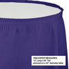 Purple Plastic Table Skirt | Solids