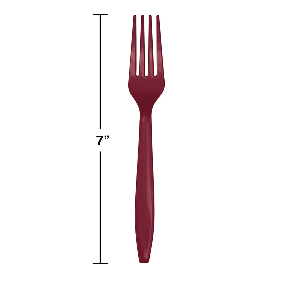 Burgundy Forks 24ct | Solids