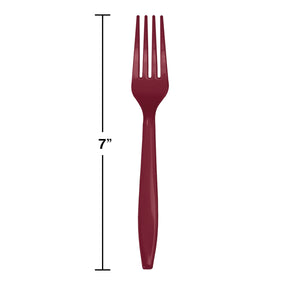 Burgundy Forks 24ct | Solids