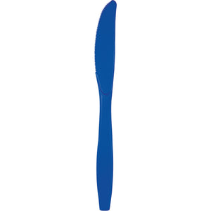 Cobalt Blue Plastic Knives 24ct | Solids