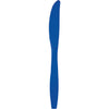 Cobalt Blue Plastic Knives 24ct | Solids