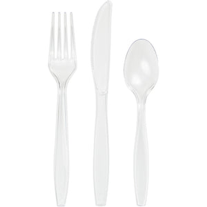 Clear Premium Cutlery Variety Pack 24ct | Catering