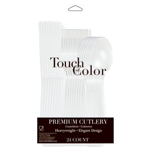 Clear Premium Cutlery Variety Pack 24ct | Catering