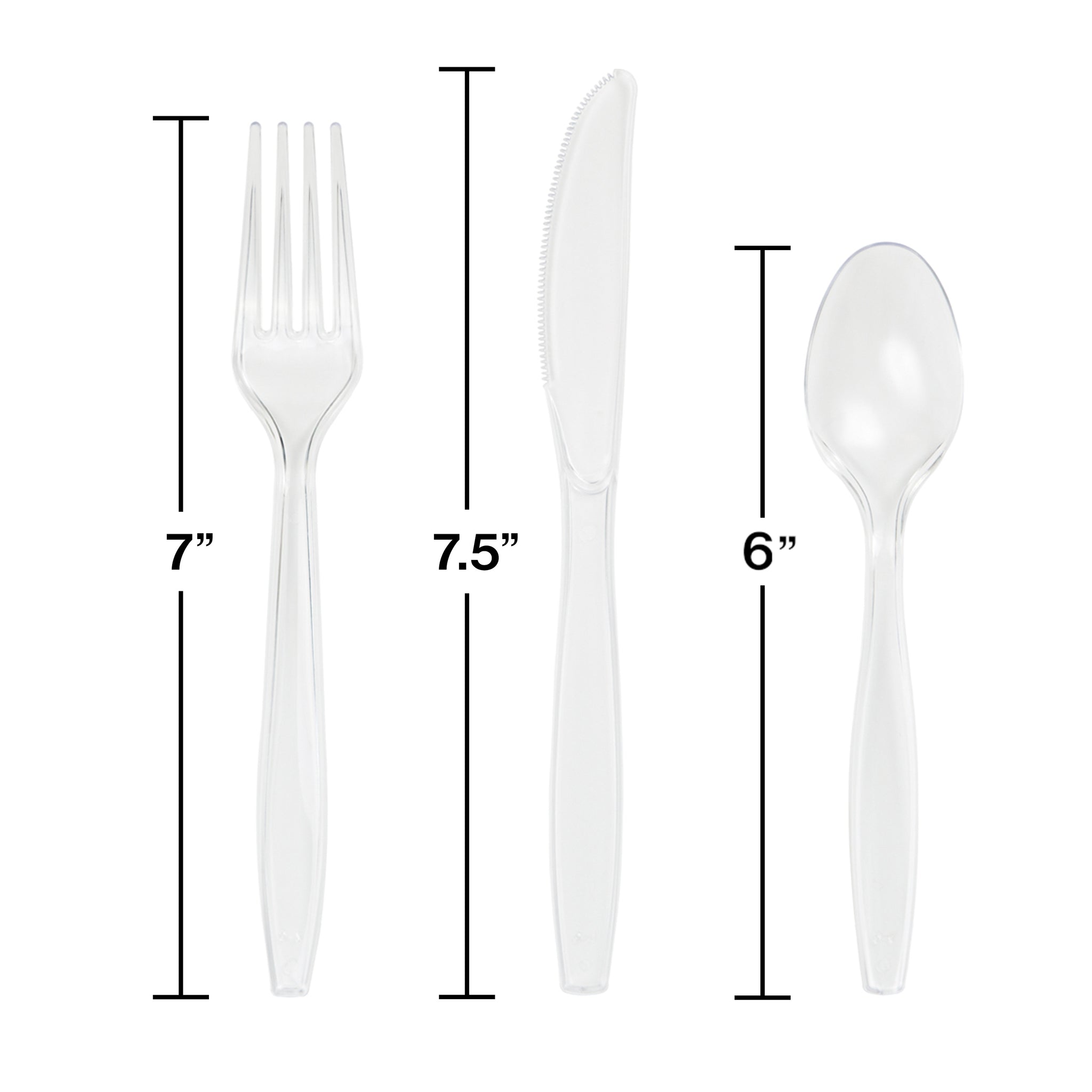Clear Premium Cutlery Variety Pack 24ct | Catering