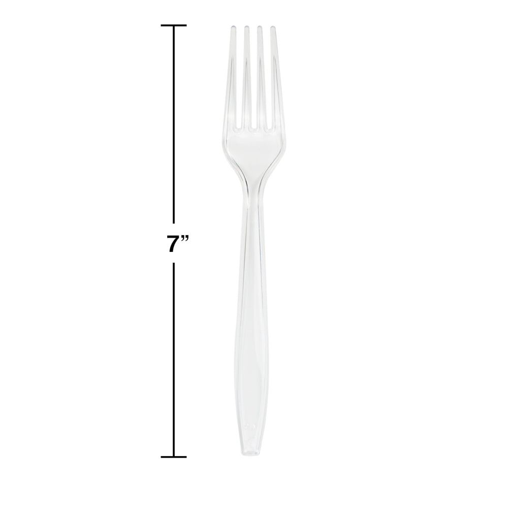 Clear Plastic Forks 50ct | Catering