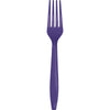Purple Plastic Forks 24ct | Solids