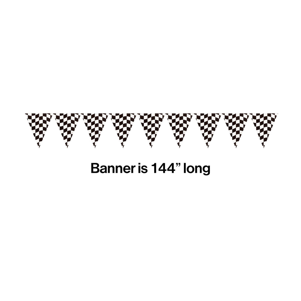 Racing Checkered Flag Banner Streamer | Kid's Birthday