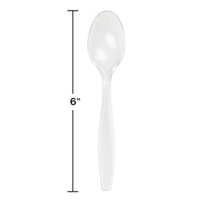 Clear Plastic Spoons 50ct | Catering