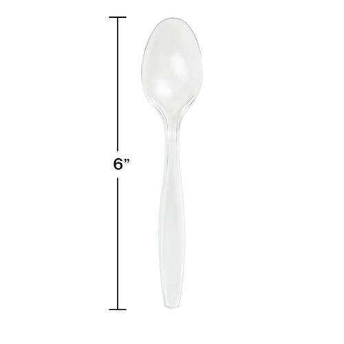 Clear Plastic Spoons 50ct | Catering