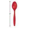 Classic Red Plastic Spoons 24ct | Solids