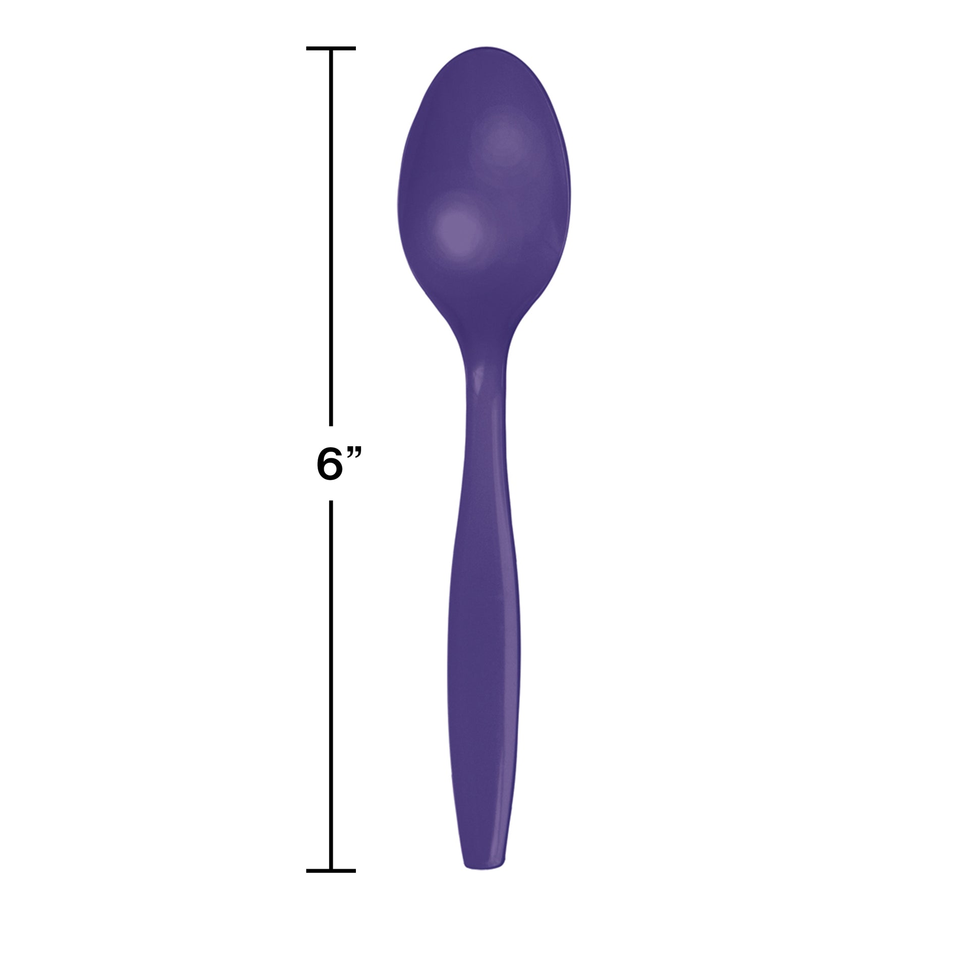 Purple Plastic Spoons 24ct | Solids