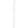 White Plastic Knives 24ct | Solids