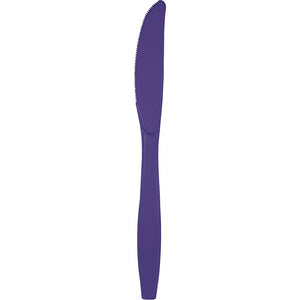 Purple Plastic Knives 24ct | Solids