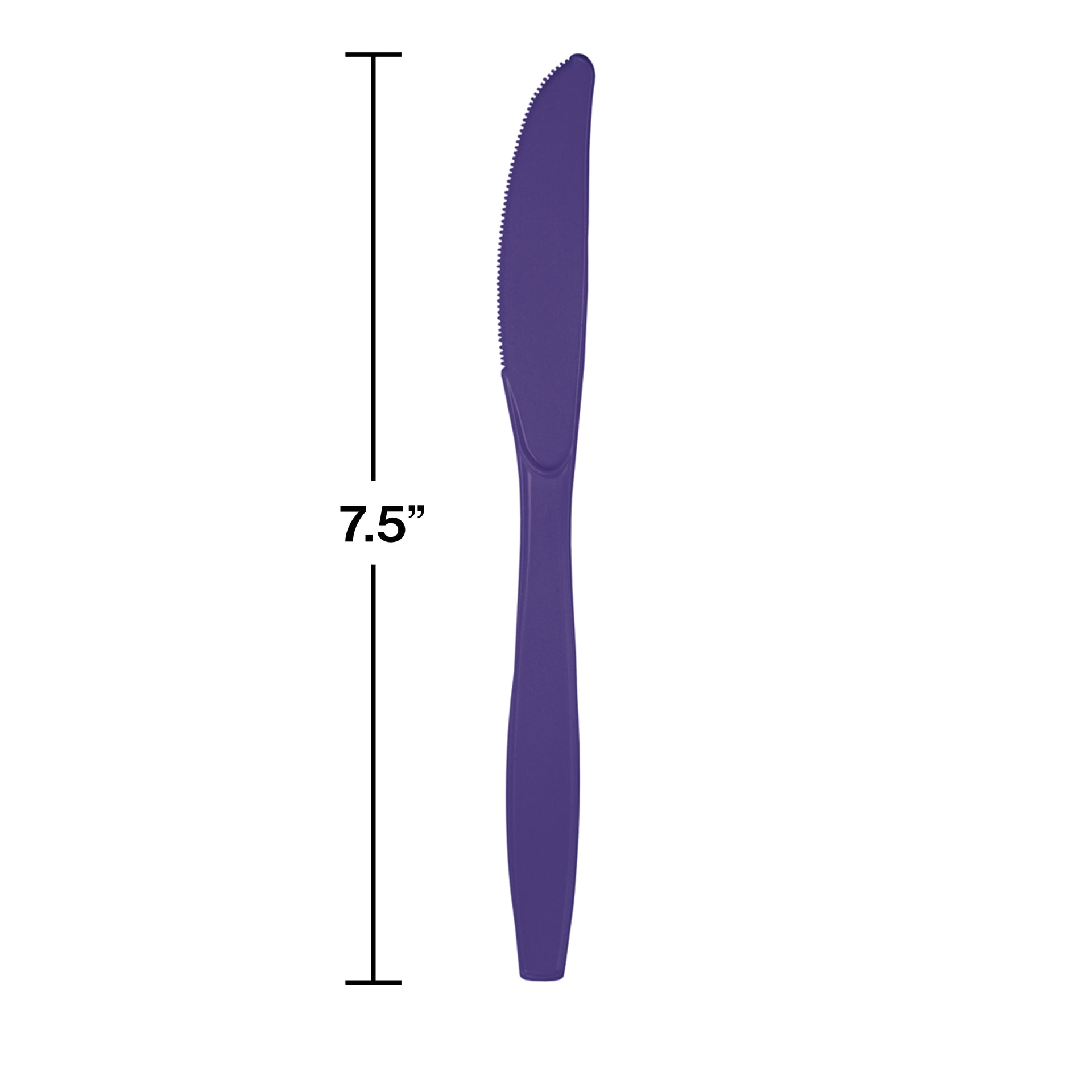 Purple Plastic Knives 24ct | Solids