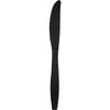 Black Velvet Plastic Knives 24ct | Solids