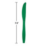 Emerald Green Plastic Knives 24ct | Solids
