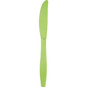Fresh Lime Plastic Knives 24ct | Solids