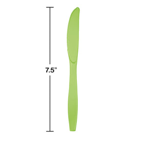Fresh Lime Plastic Knives 24ct | Solids