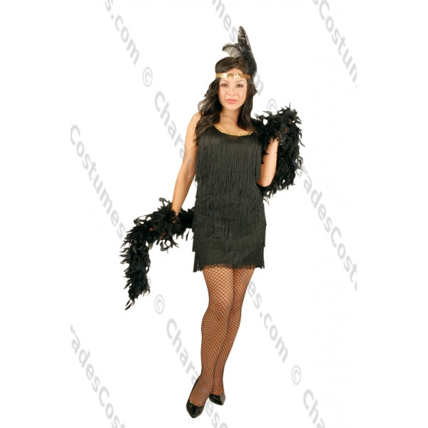 Black Fashion Flapper | Adult