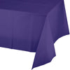 Purple Rectangular Plastic Table Cover | Solids