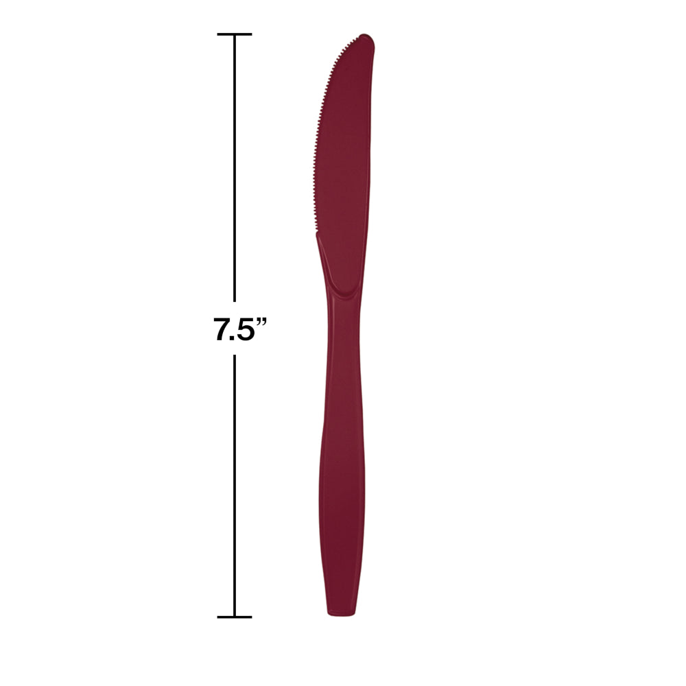Burgundy Knives 24ct | Solids