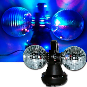 Twin Rotating Mirror Ball Duo