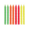 Multicolor Neon Birthday Candles 20ct  | Candles