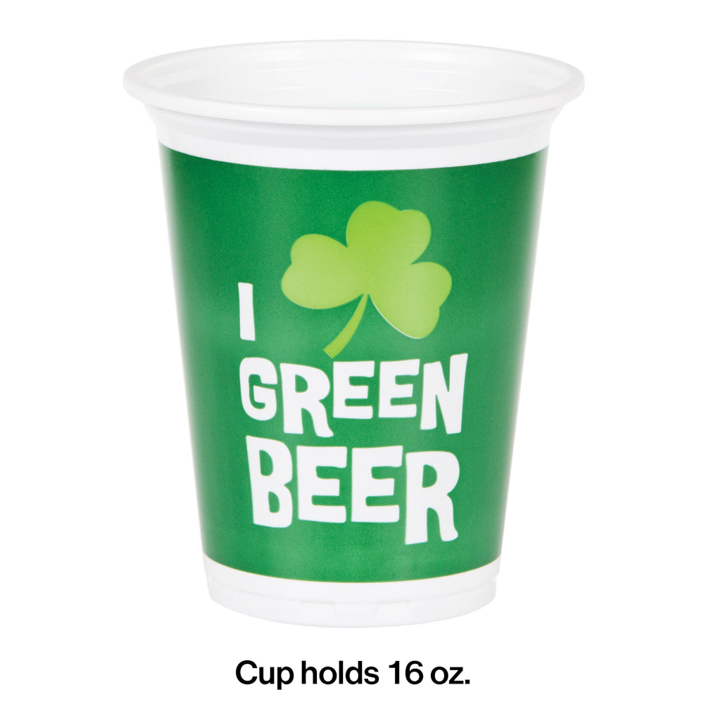 Green Beer Tumbler 8ct | St. Patrick's Day