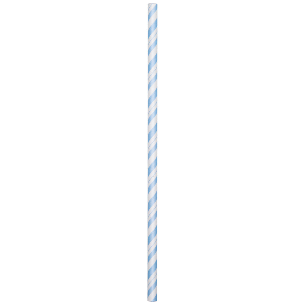 Light Blue Paper Straws 24ct | General Entertaining