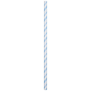 Light Blue Paper Straws 24ct | General Entertaining