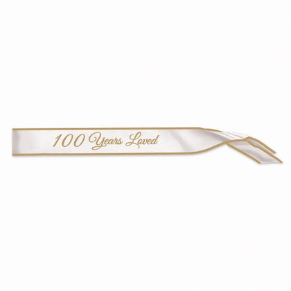 100 years loved sash