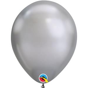 11in Chrome Silver 25/Bag | Balloons