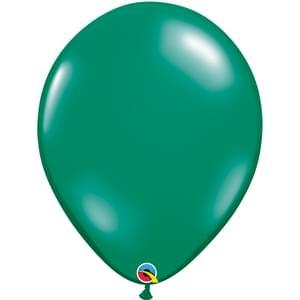 11in Emerald Green Latex Balloons 25/Bag | Balloons