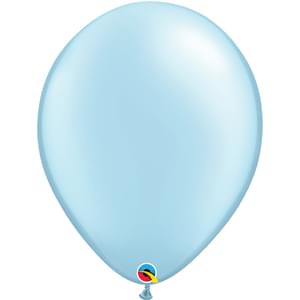 11in Pearl Light Blue Balloons 25/Bag | Balloons