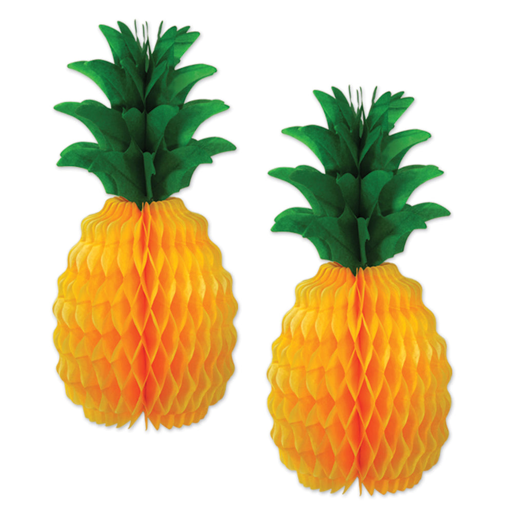 12in Pineapple Tissue Centerpieces 2 Ct | Luau
